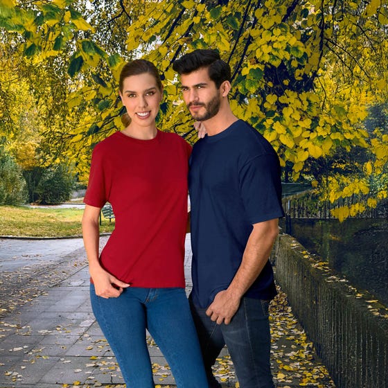 Playera de algodón Cuello Redondo
