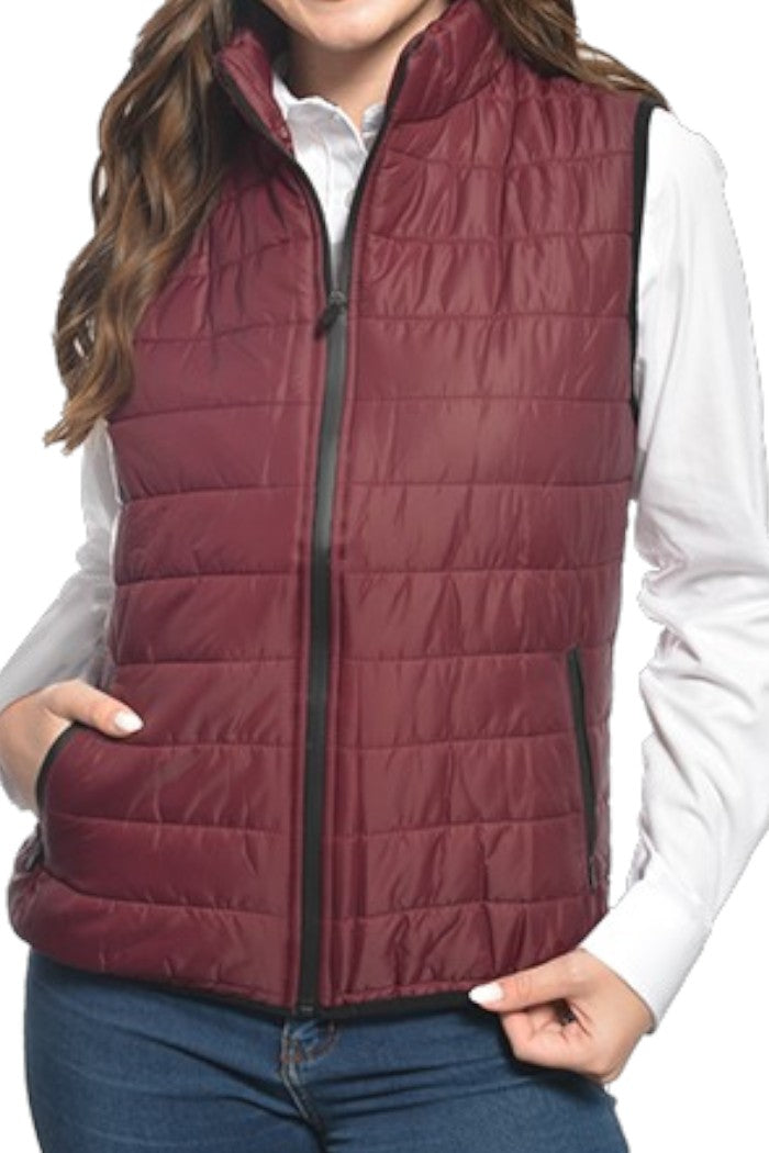 Chaleco FIT nylon capitoneado, dama y caballero.