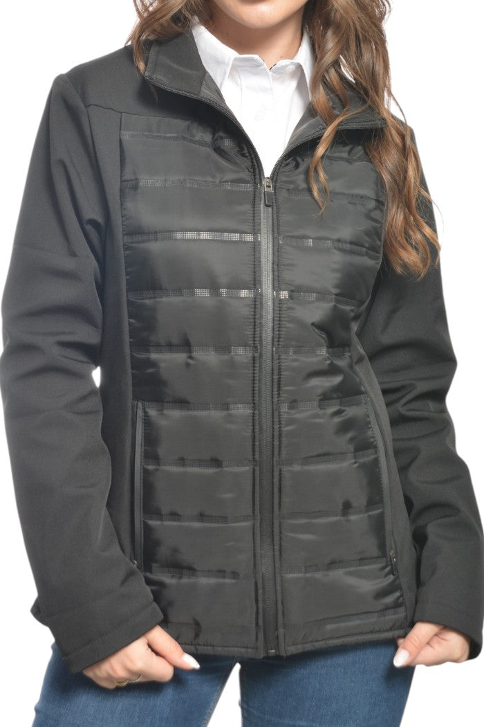 Chamarra HYDRO nylon capitonado combinación neopreno