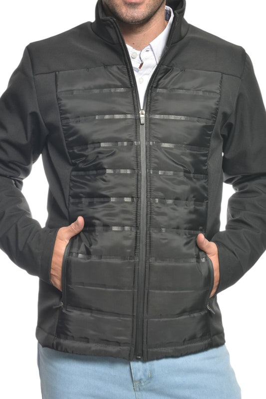 Chamarra HYDRO nylon capitonado combinación neopreno